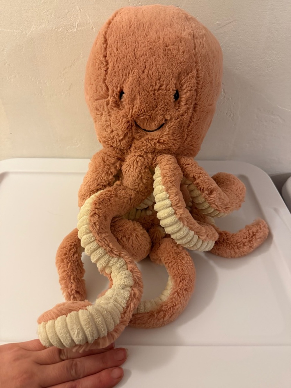 Jellycat Dusty Pink Odell Octopus Size Medium Excellent